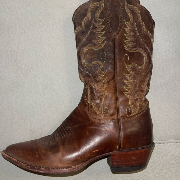 Justin Vintage Western Leather Boots - Picture 8 of 15